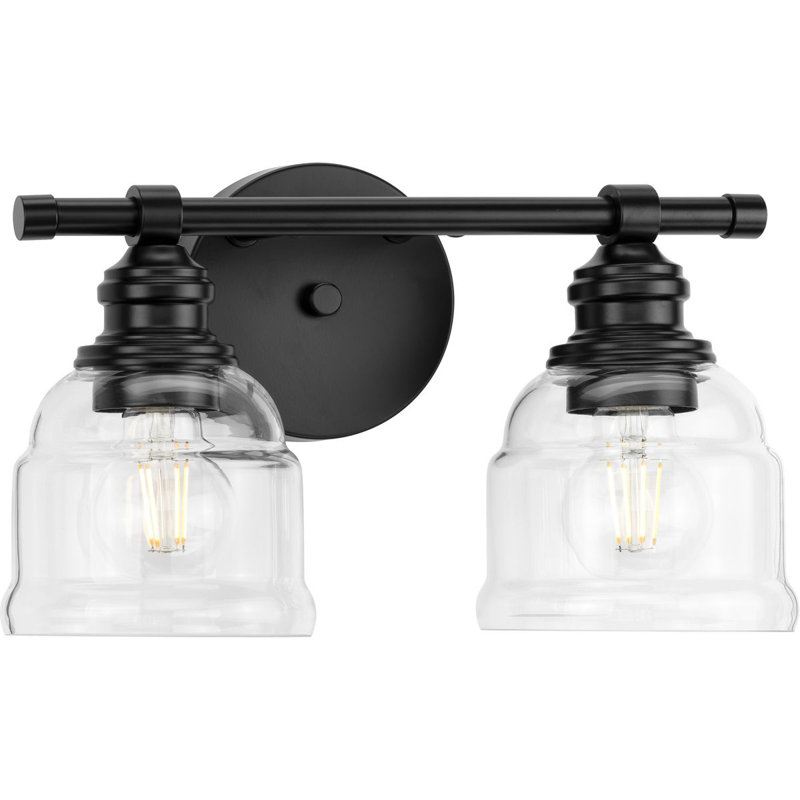 Ambrose 2-Light Polished Chrome Wall Sconce with Clear Glass Shades