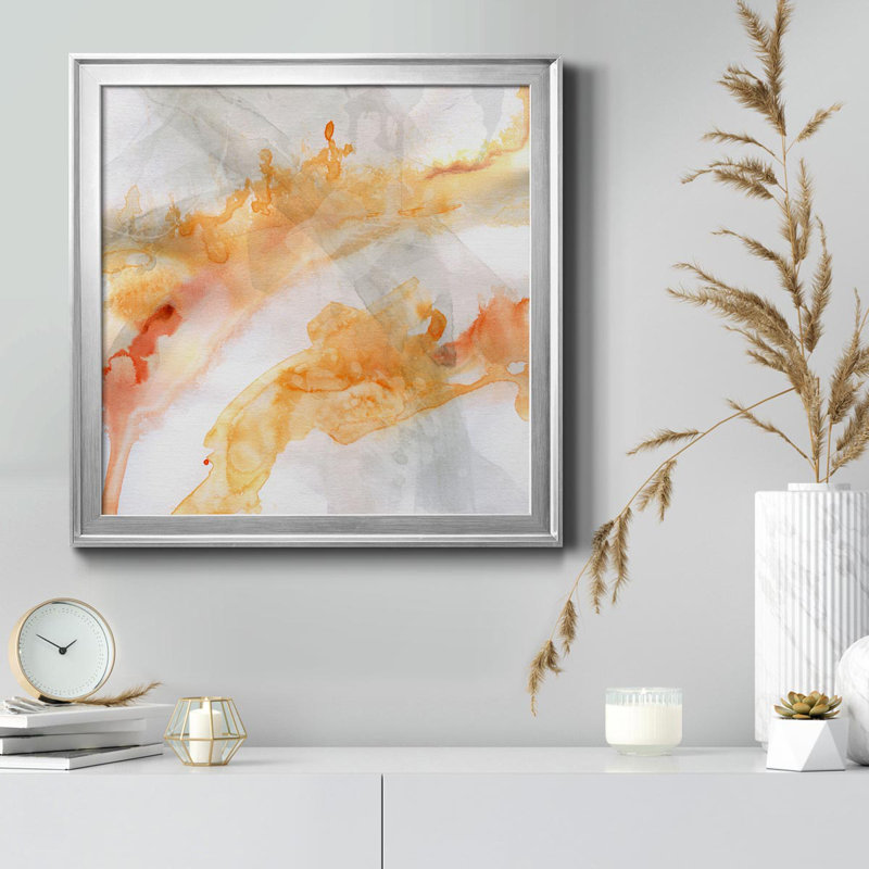 Transparent Opposites I - Reproduction d'art graphique sur toile encadrée, Argent, H 17,5 po x l 17,5 po x P 1,5 po