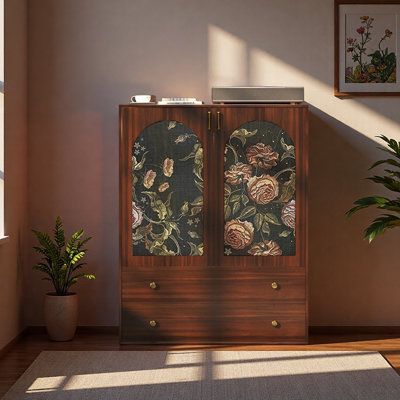 Armoire de rangement rétro de style français