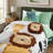 4 PCS Twin/Twin XL Comforter Set, Green