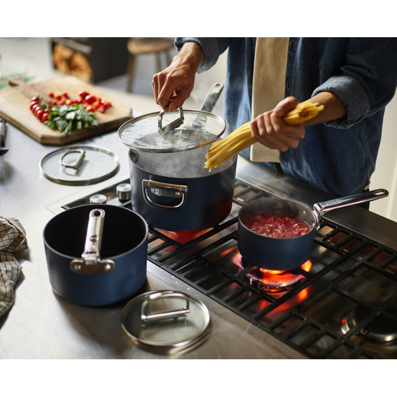 Joseph Joseph Space Stack 6-piece Non-stick Ceramic Saucepan Set with Stacking Lid Storage