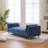 Upholstered Accent Bench With Two Pillows-727004011