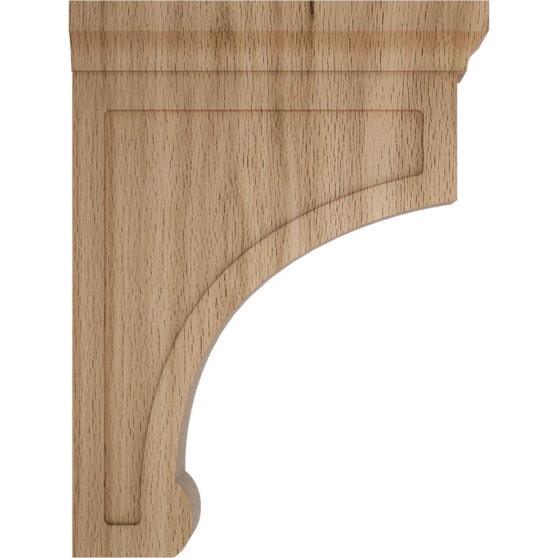 Support en bois Gomez, Chêne rouge, H 8 po x l 2,5 po x P 6 po