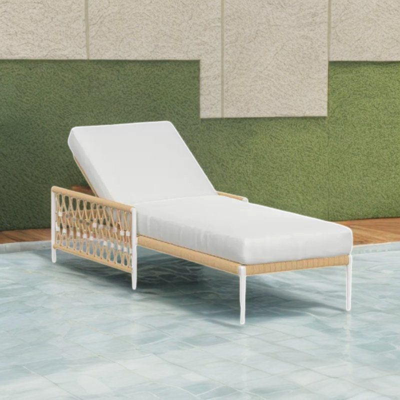 Méridienne d'extérieur durable en tissu