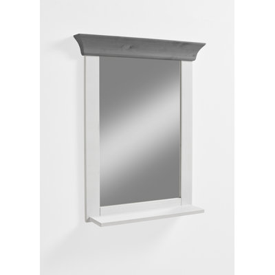 Mcgruder Wood Wall Mirror with Shelves