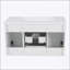 Meuble-lavabo mural 36 po avec lavabo, armoire de rangement flottante et 2 tiroirs pour salle de bain moderne 36 po-1318334726