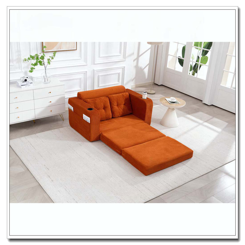Canapé convertible, Orange