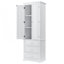 Armoire de rangement haute avec trois tiroirs, armoire d'appoint