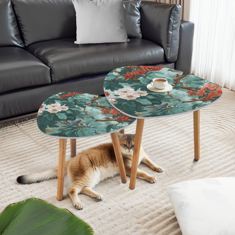 Ensemble de 2 tables gigognes Triangle Nesting