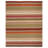 Northeast Pueblo Hand Woven Wool/Cotton Striped Rug in Red/Beige-17572209