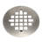 Universal 4-1/4 in. Snap-Tite Round Shower Strainer-63437219