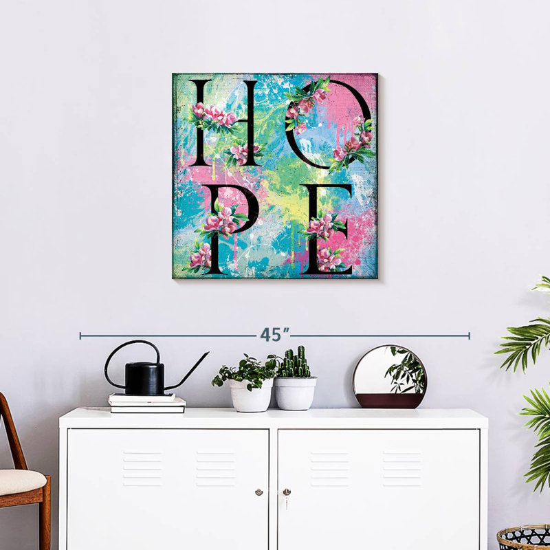 Tergel Hope Typography, 24" H x 24" W