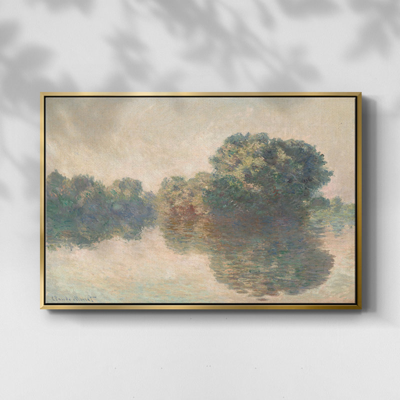 "Vintage Landscape-XXXVII" sur toile, Or, H 27 po x l 41 po