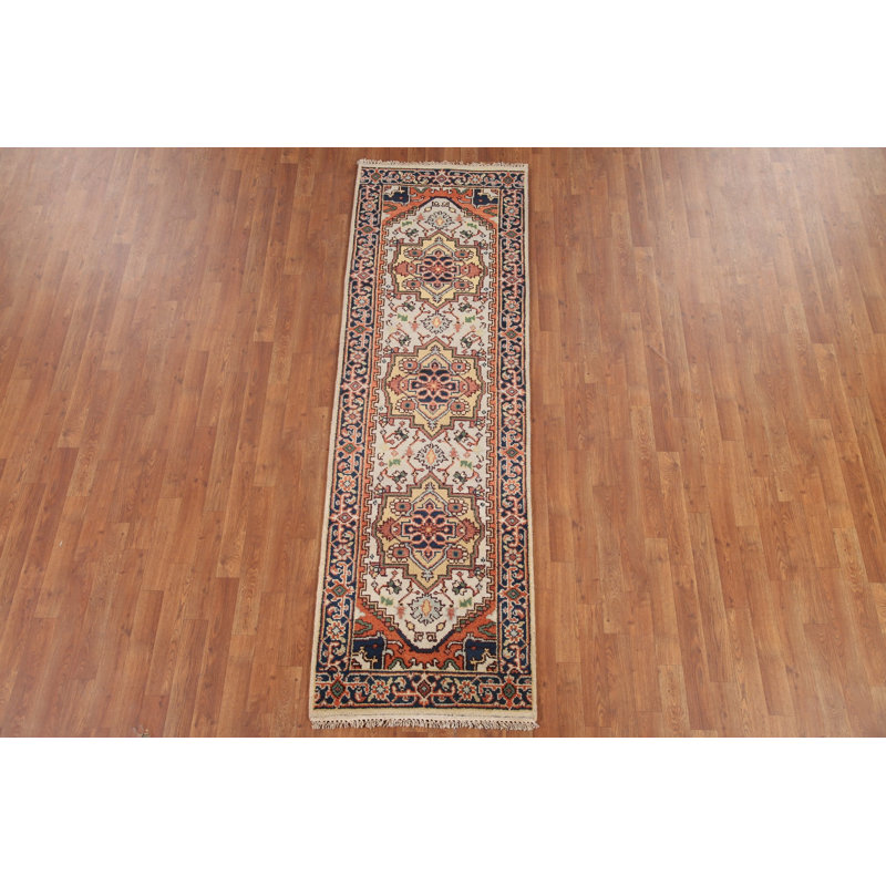 Tapis de couloir oriental géométrique 3x8