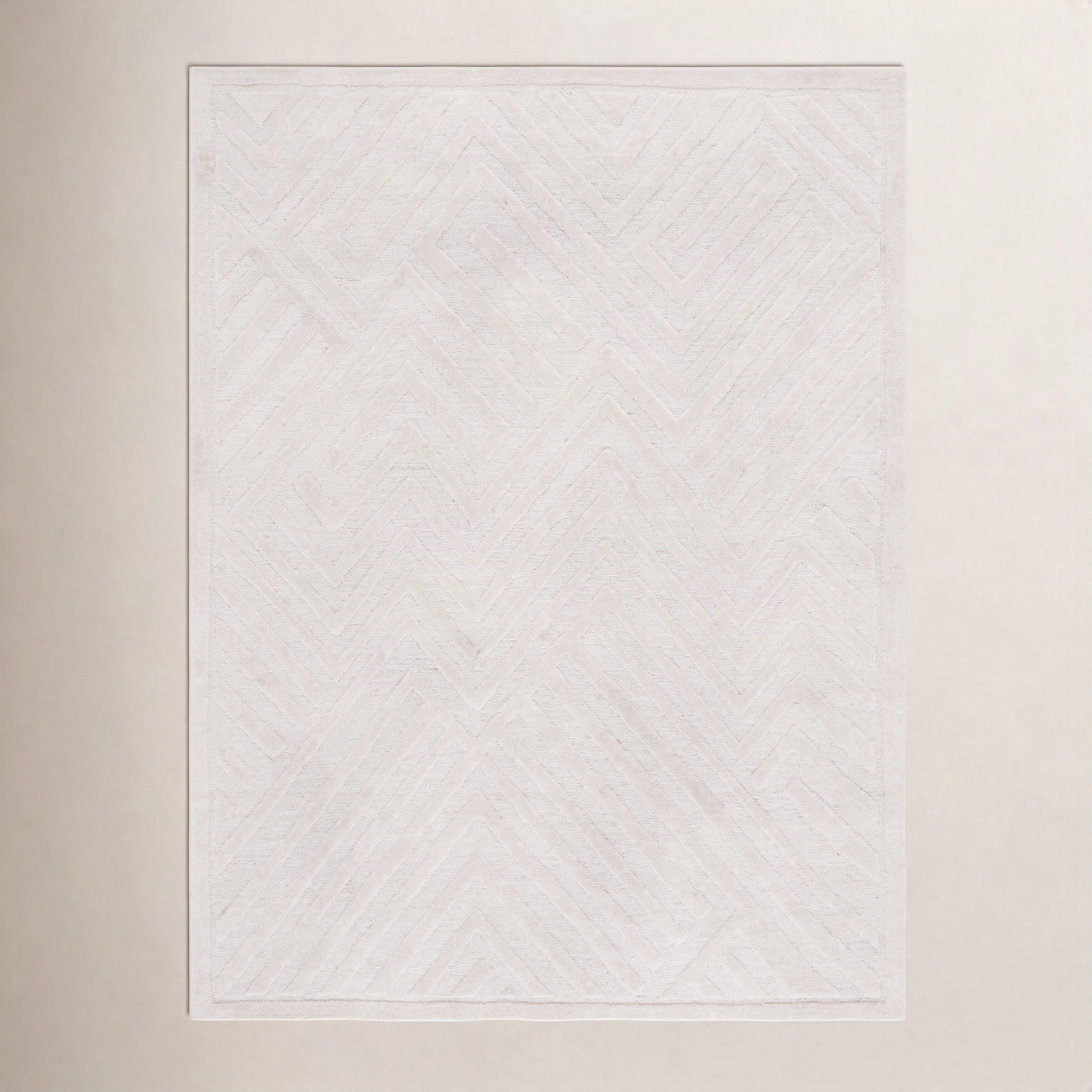 Ginna Hand-Tufted Wool Geometric Rug, Rectangle 8' x 10'
