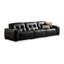 Canapé modulaire noir en similicuir-1465682886