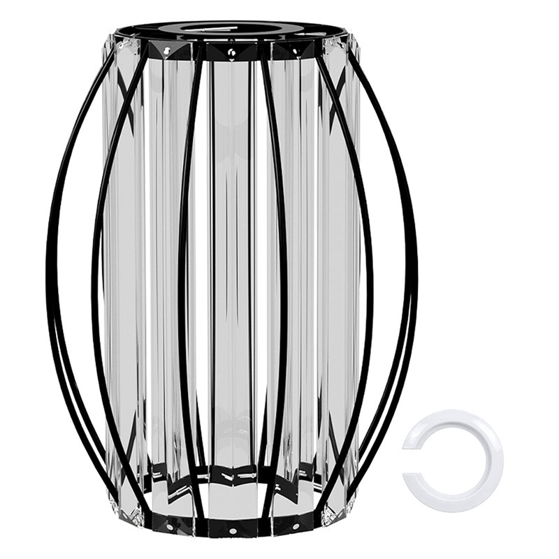 20cm H Composite Display Light Cowl, Black