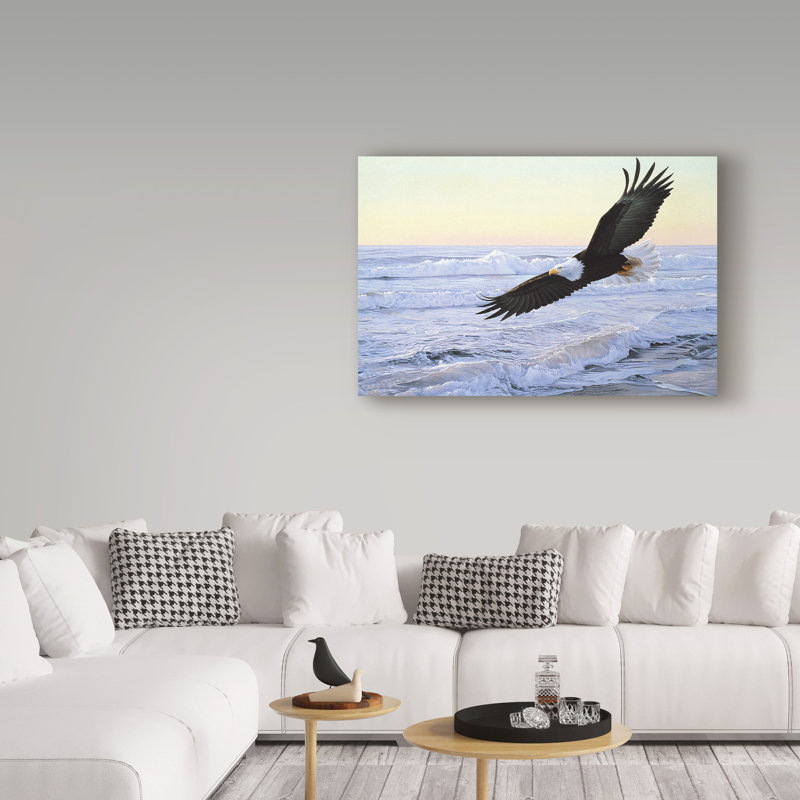 «Ocean Dawn Eagle» par Etelca, impression sur toile tendue, H 30 po x l 47 po x P 2 po