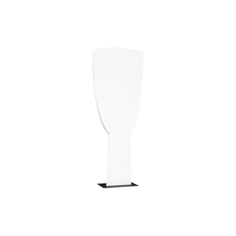 Cycladic Head Sculpture, Classic, White, 86" H x 33" W x 16" D