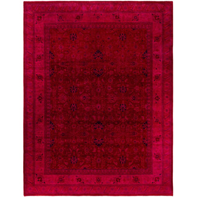 Overdyed One-of-a-Kind 9' 2" X 12' 1" Hand Knotted Area Rug