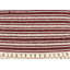 Ensemble de 2 coussins décoratifs en coton à rayures rouges-123252116