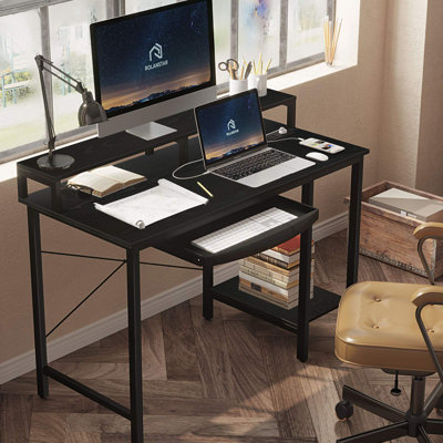 Alisme Metal Base Computer Desk
