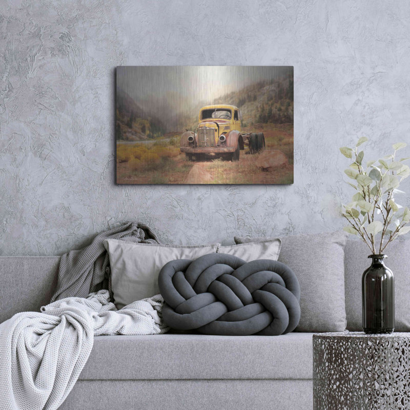 «Southwestern Relic» par Lori Deiter, art mural en métal, H 24 po x l 36 po