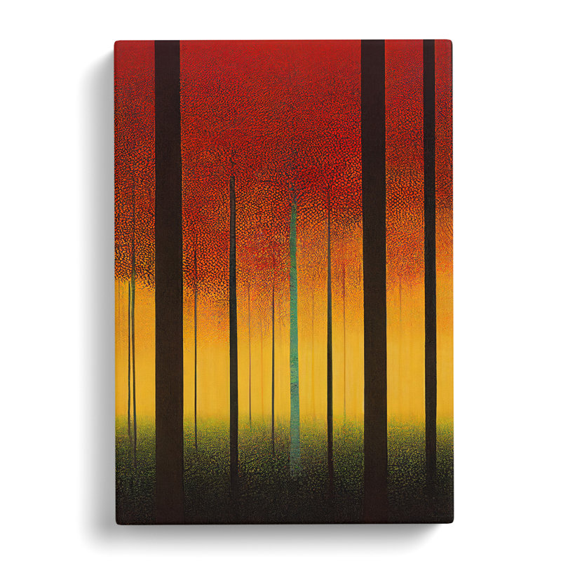 Moody Abstract Forest - Wrapped Canvas, 50cm H x 35cm W x 3cm D