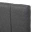 Lit plateforme tapissier double avec lit gigogne simple et 3 lits gris - Espace de rangement confortable pour le linge de lit-666513232