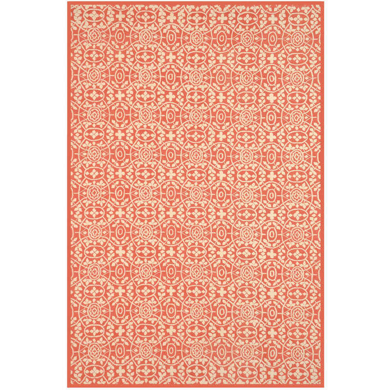 Tapis en coton crocheté à la main Merrillan, Rectangle 5 pi 6 po x 8 pi 6 po