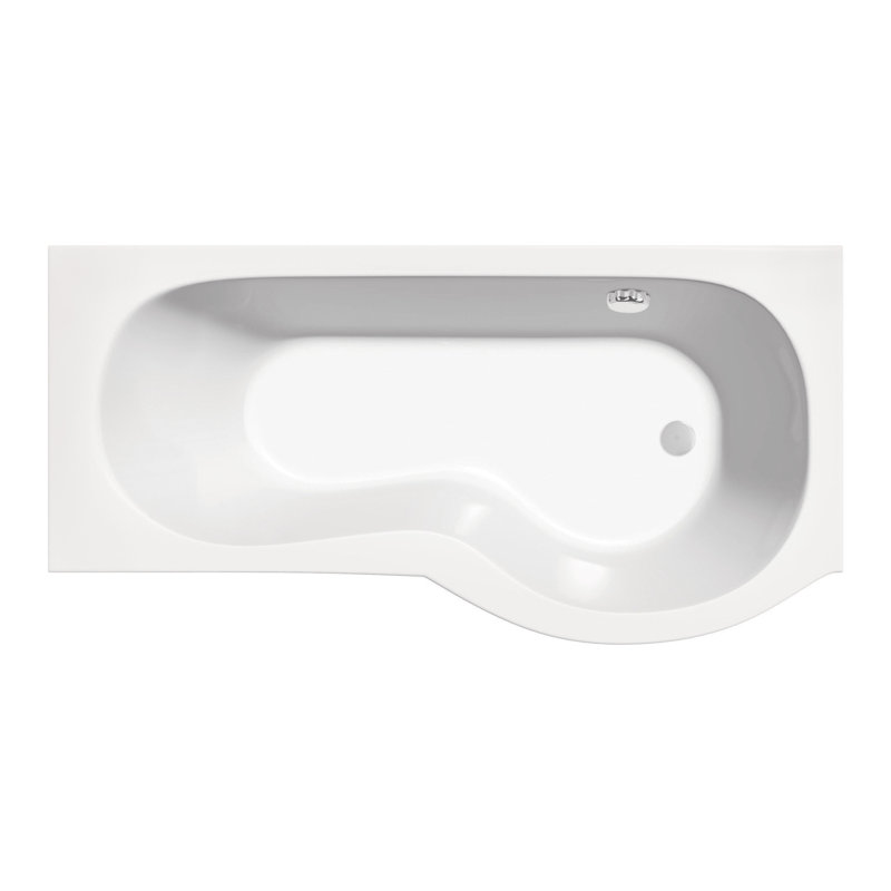 Regent 1700mm x 850mm Soaking Acrylic Bathtub, Right