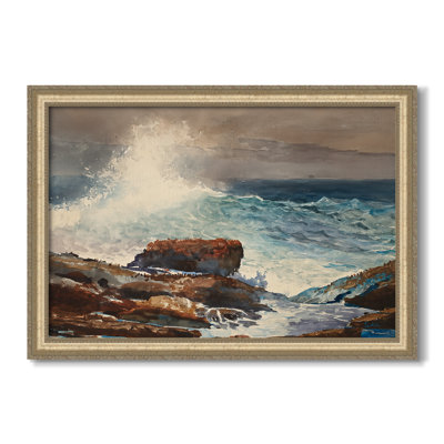 Incoming Tide, Scarboro, Maine, 1883 - Winslow Homer - Toile encadrée sur mesure