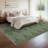 Washable Diamond Stripes Rug, Non-Slip Soft Carpet for Living Room, Bedroom, Nursery, Office, Black & White-1542700778