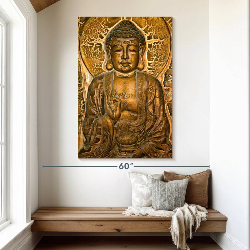 Adella Buddha Mural, 51" H x 34" W