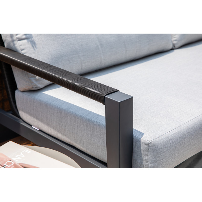 Ensemble de chaises pivotantes pour 5 personnes avec coussins Sunbrella Laguna