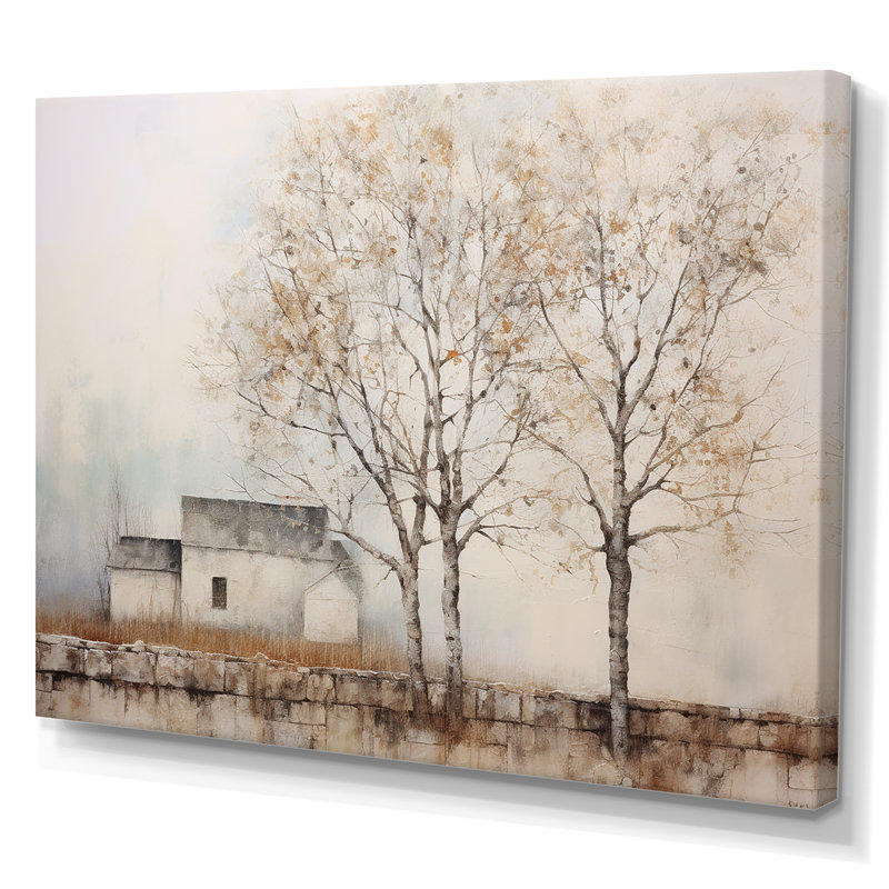 «Trees Farmhouse Still Life - Trees», reproduction d'art sur toile, H 30 po x l 40 po x P 1,5 po, Toile tendue