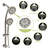 Brushed Nickel Shower System: 4.7" Rain Showerhead, 7 Hand Shower, Adjustable Bar & Arm Multi With Showerhead Slide