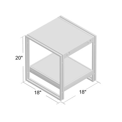 Sandisfield Solid Wood Top End Table