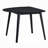43" Real Rectangular Dining Table, Black Finish