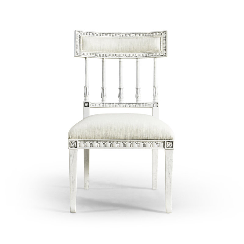 White Upholstered Dining Chair