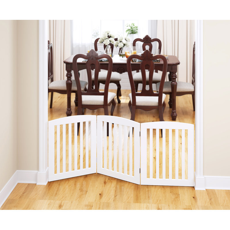 Benno Free Standing Pet Gate, White