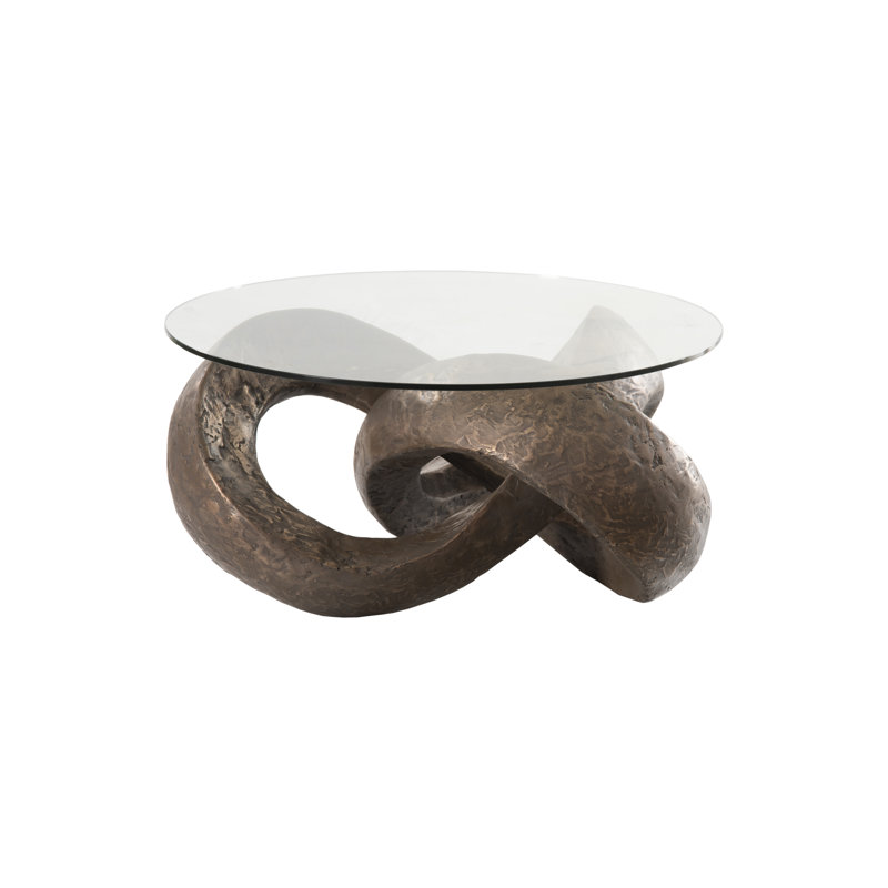 Table basse Trifoil, Bronze