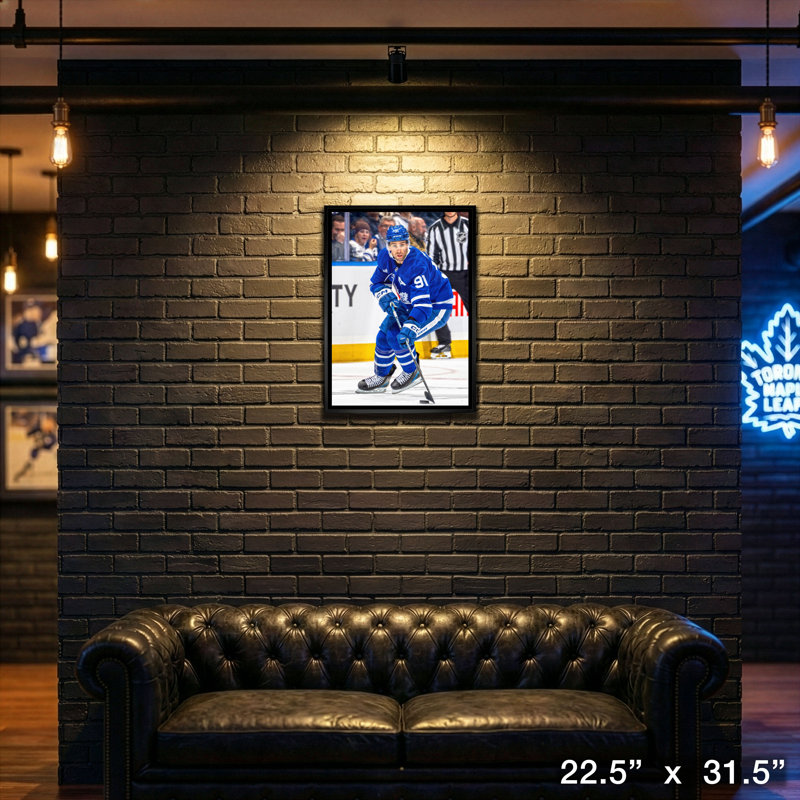 John Tavares 20 x 29, toile encadrée Maple Leafs de Toronto