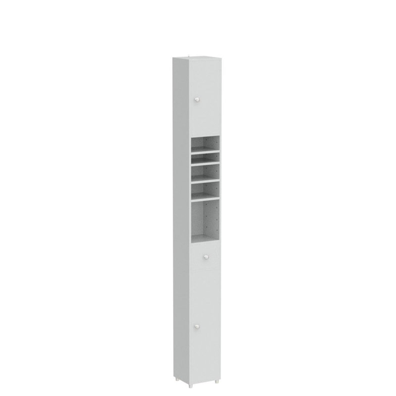 Ambroz Mounting / Installation Required Bathroom Cabinet, Grey/Brown/Blue