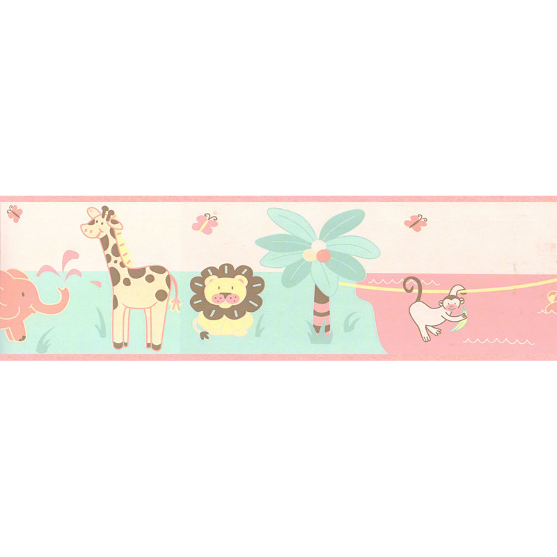 Bordure de papier peint l 30 pi x l 6 po kids jungle Tryon
