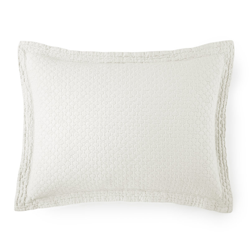 Juliet 100% Cotton Envelope Sham, Pearl, Standard