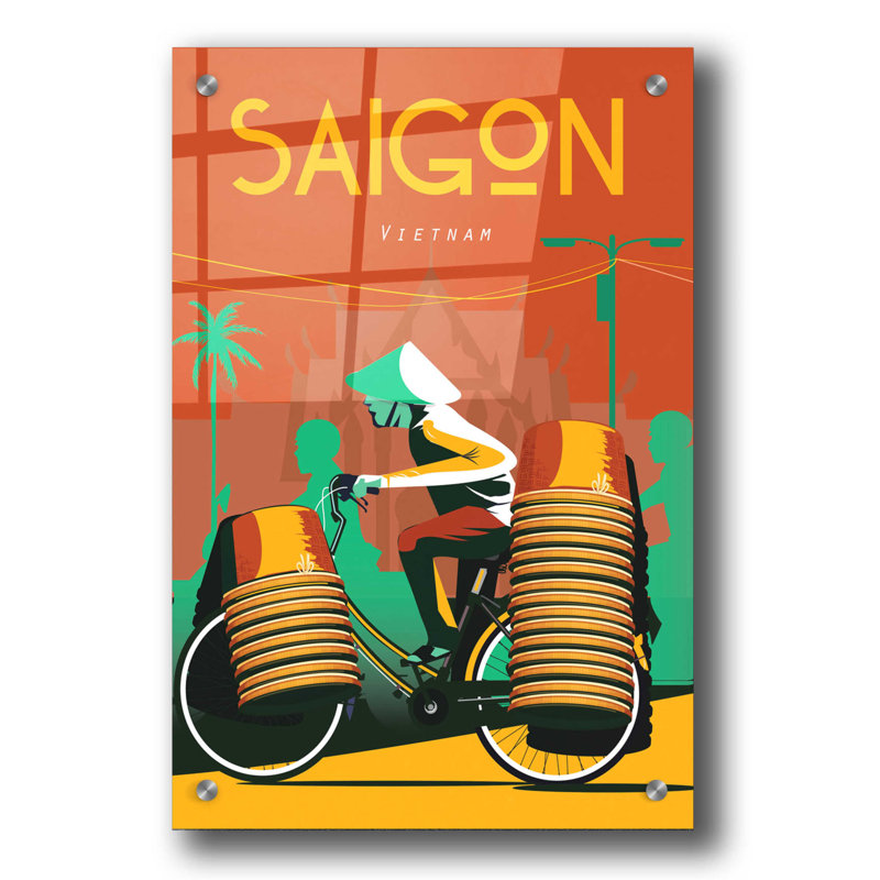 Saïgon - impression sans cadre, H 36 po x l 24 po x P 0,2 po