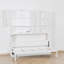 Lit escamotable simple avec bibliothèque de rangement et tablettes, lumière DEL et stations de charge-499928854