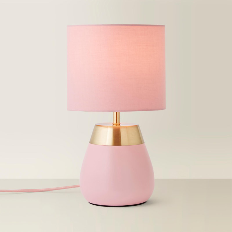 Allec Table Lamp, Pink, Pink