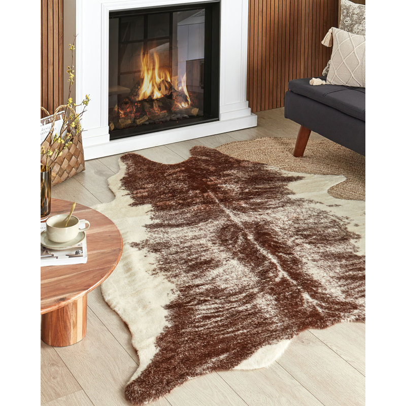 Demetria Animal Print Faux Fur Area Rug, Novelty 130 x 200cm